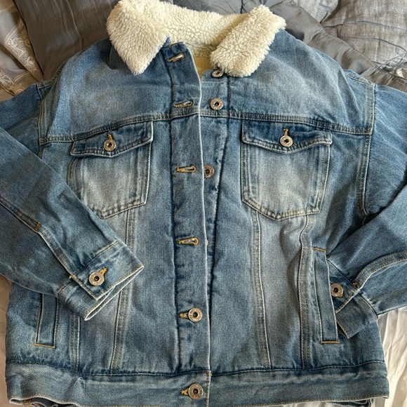 Judith March howdy cowboy denim Sherpa lined jacket New! - Picture 2 of 11